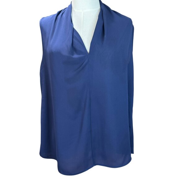 Renee C Women's V Neck Sleeveless Basic Office Tank Blouse Top - USA madeSize: M - Picture 1 of 5